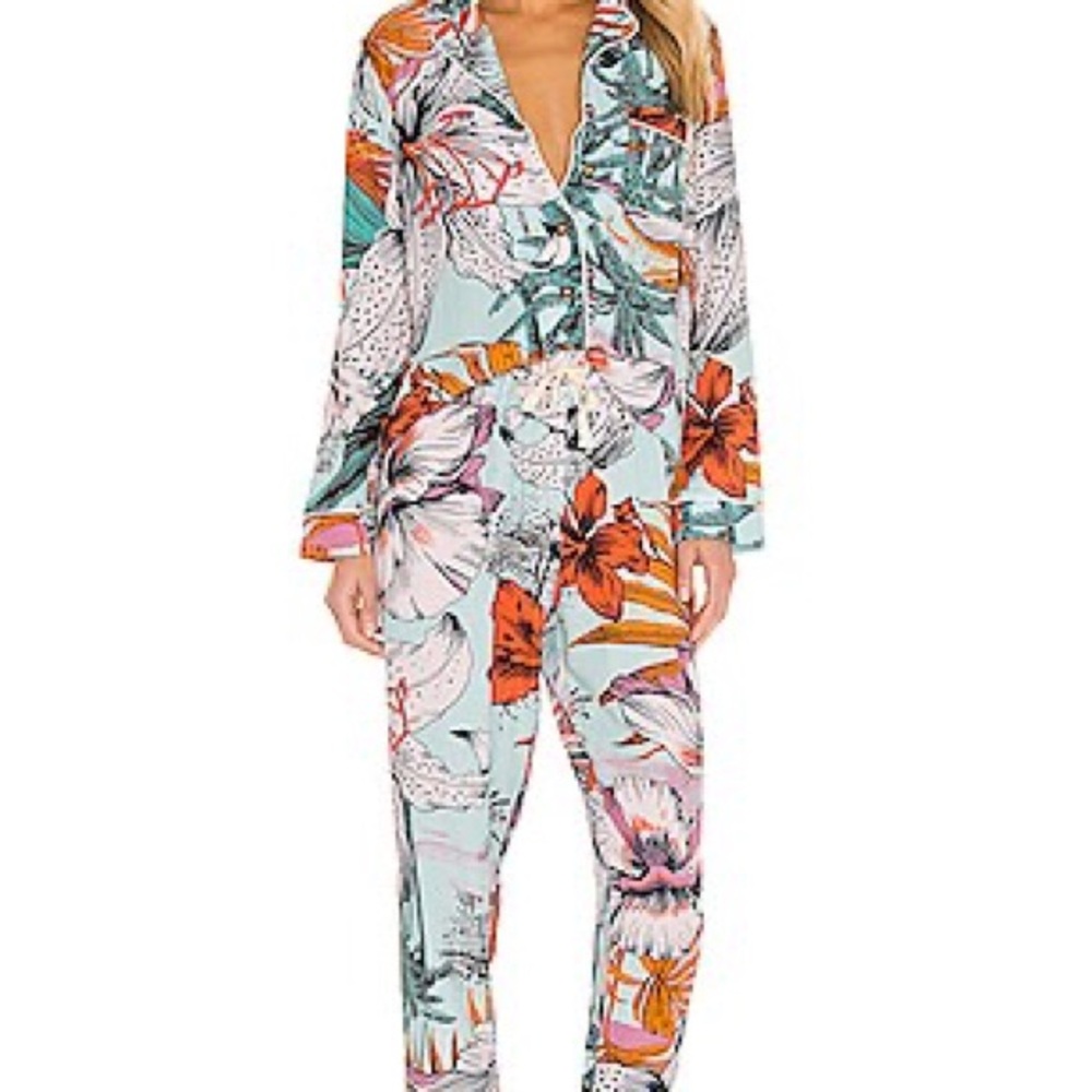 Maaji Floral Print Pajama Set - Multicolor